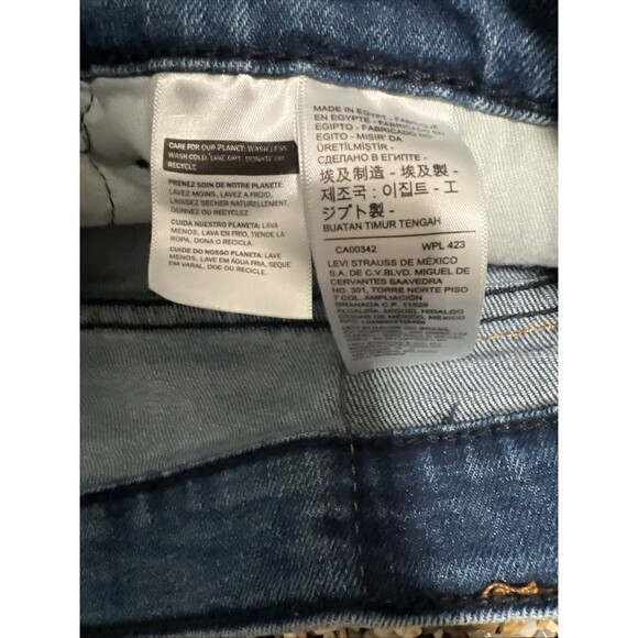 Levi's 514 Women's Denim 32W 34L Straight Leg Blue Jeans - Picture 4 of 6